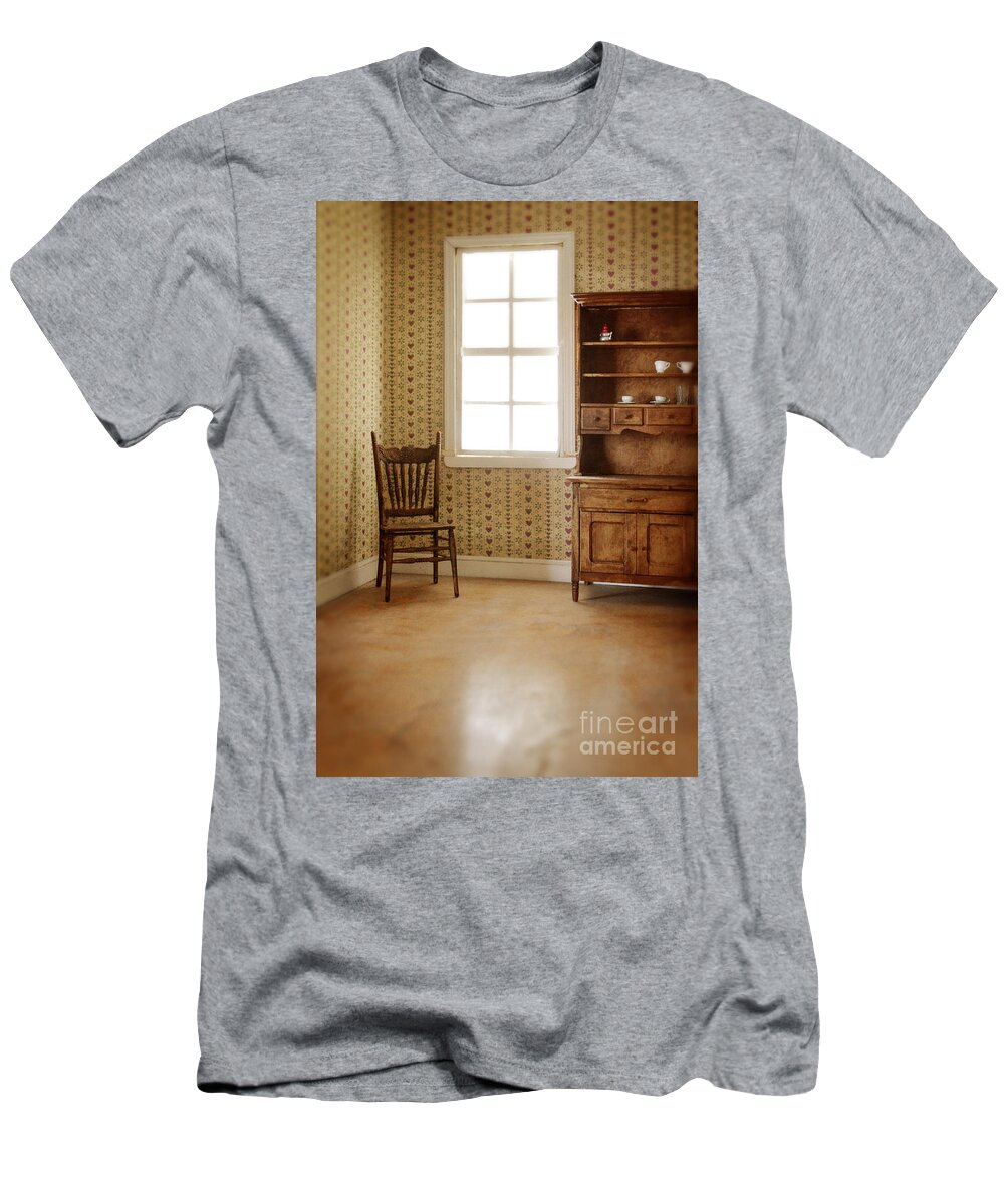 Dollhouse T-Shirt featuring the photograph Chair and Cupboard by Jill Battaglia