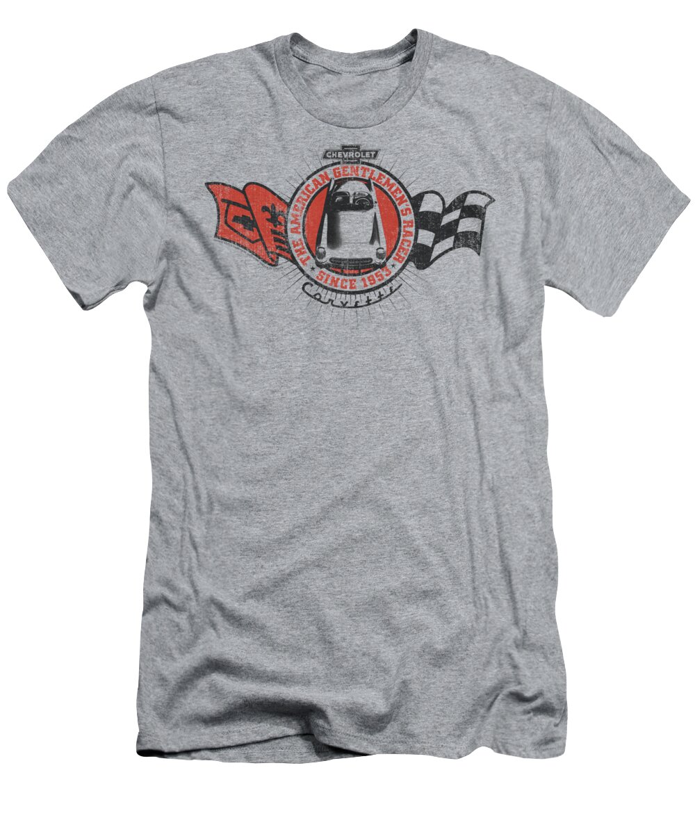 T-Shirt featuring the digital art Chevrolet - Gentlemen's Racer by Brand A