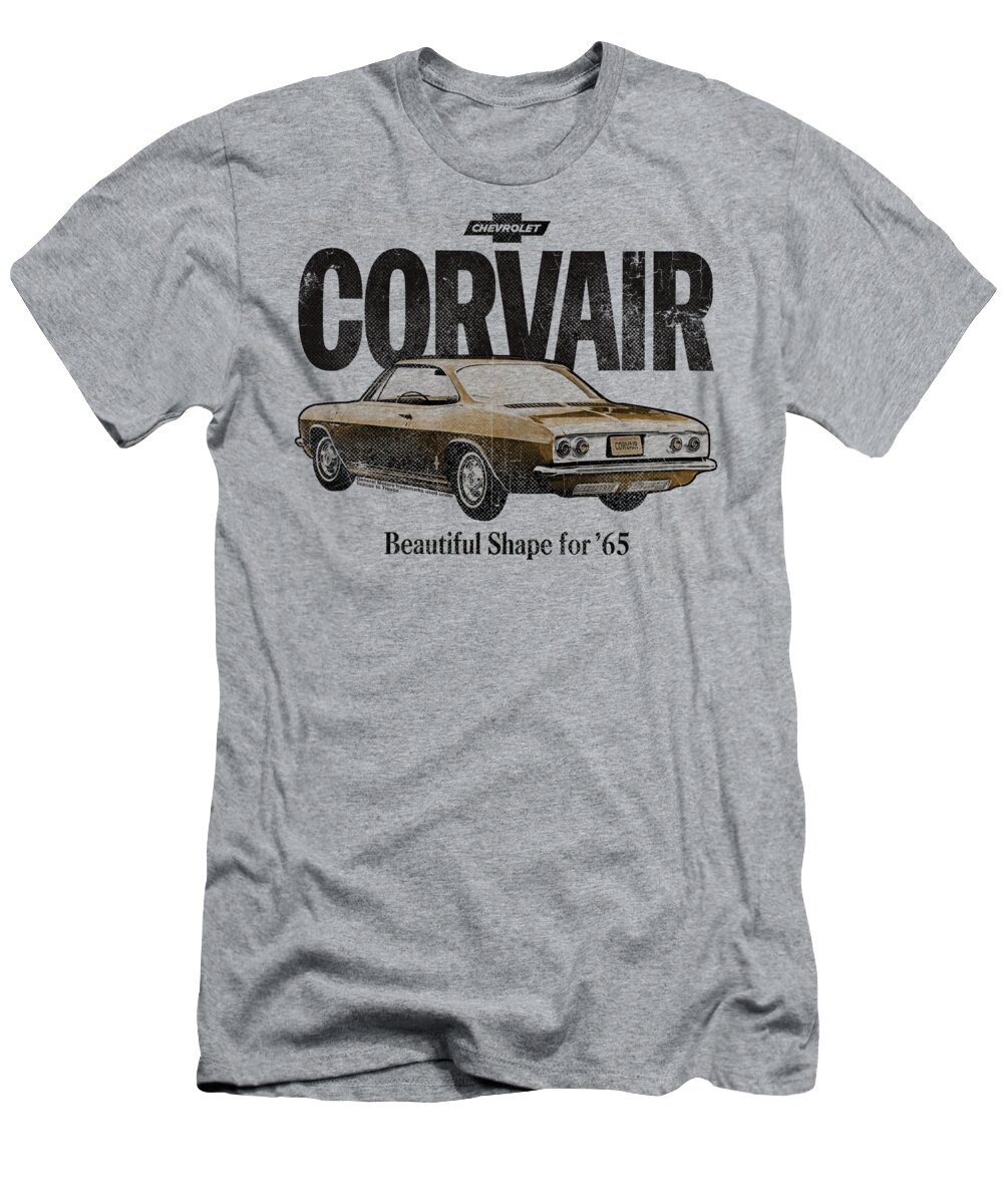 Vintage T-Shirt featuring the digital art Chevrolet - Retro Corvair by Brand A