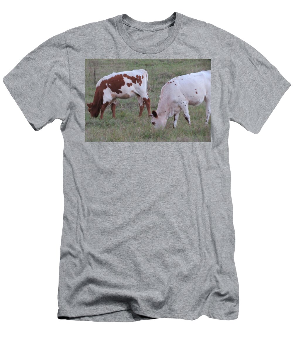 Animals T-Shirt featuring the photograph Chocolate or White Milk by Fortunate Findings Shirley Dickerson