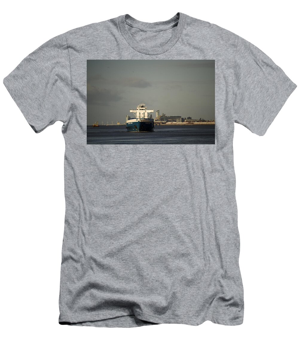 Cargo Ship T-Shirt featuring the photograph Coastal Deniz by Spikey Mouse Photography