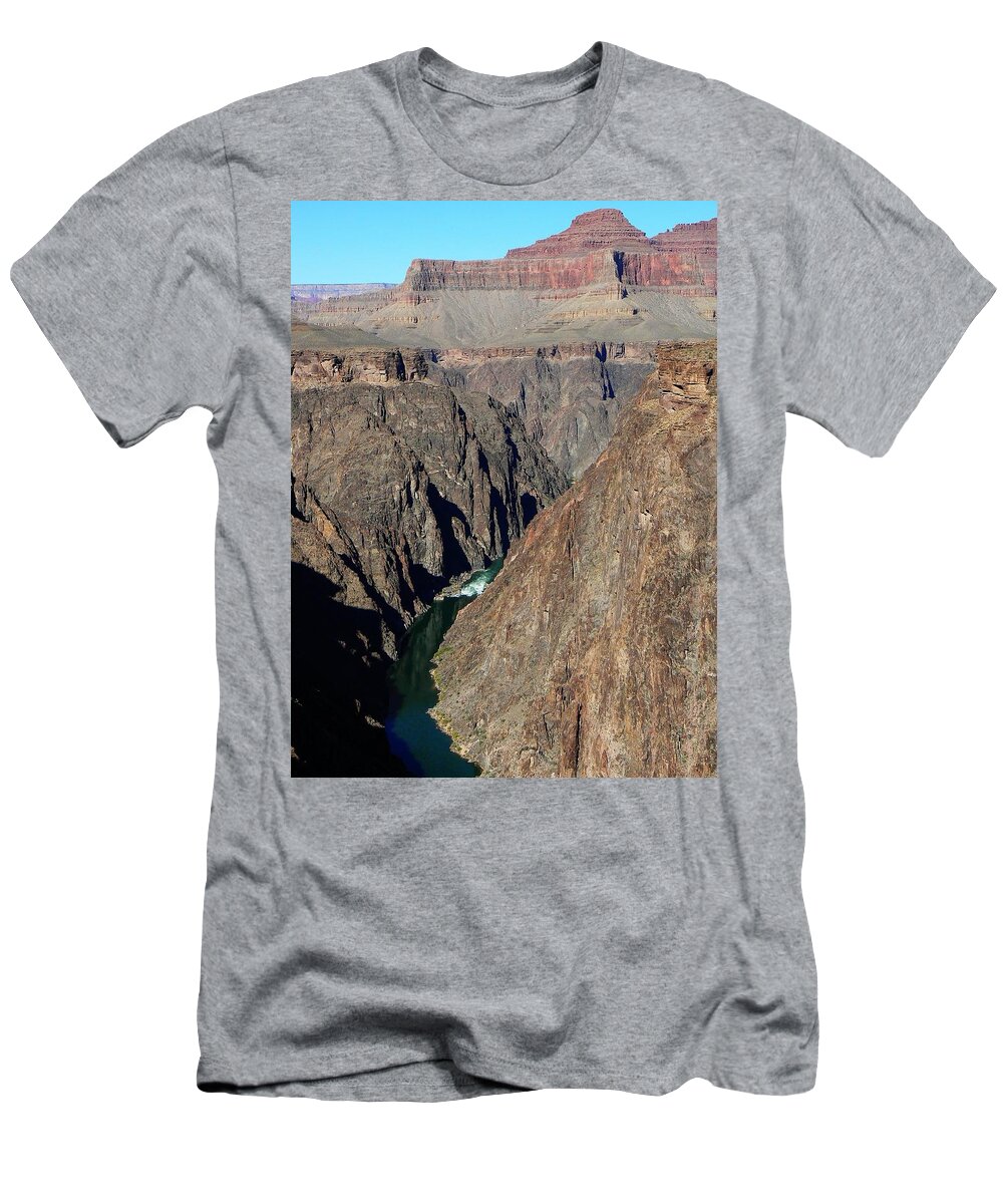 Grand Canyon T-Shirt featuring the photograph Colorado River from Plateau Point by Scott Rackers