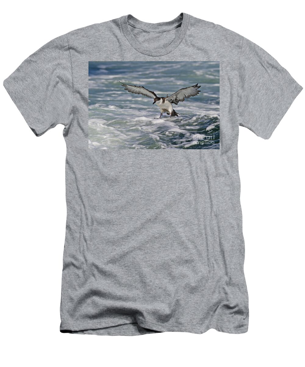 Festblues T-Shirt featuring the photograph Coming in for Landing... by Nina Stavlund