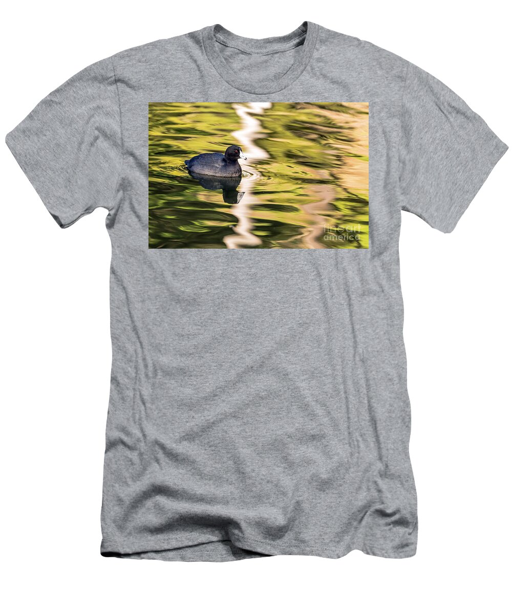 American Coot T-Shirt featuring the photograph Coot Reflected by Kate Brown