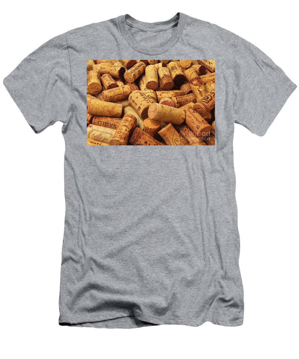 Wine T-Shirt featuring the photograph Corks by Stefano Senise