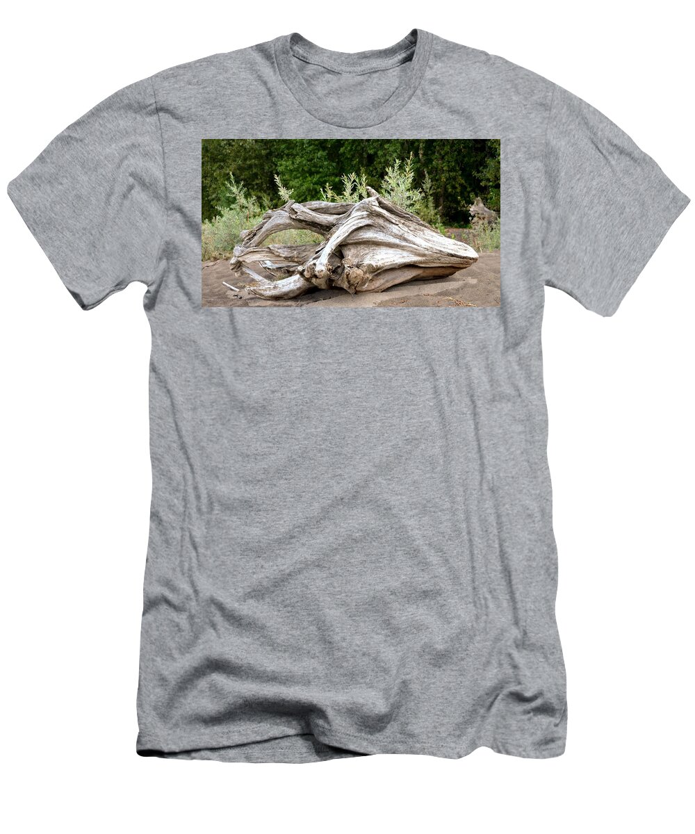 Driftwood T-Shirt featuring the photograph Cranial Drift by Laureen Murtha Menzl