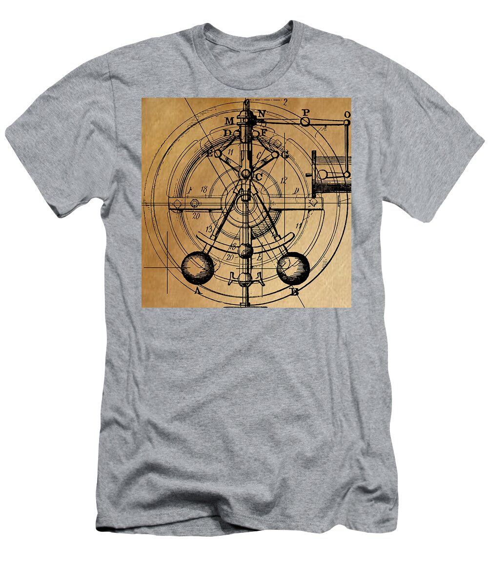 Steampunk T-Shirt featuring the painting Cyclotron by James Hill