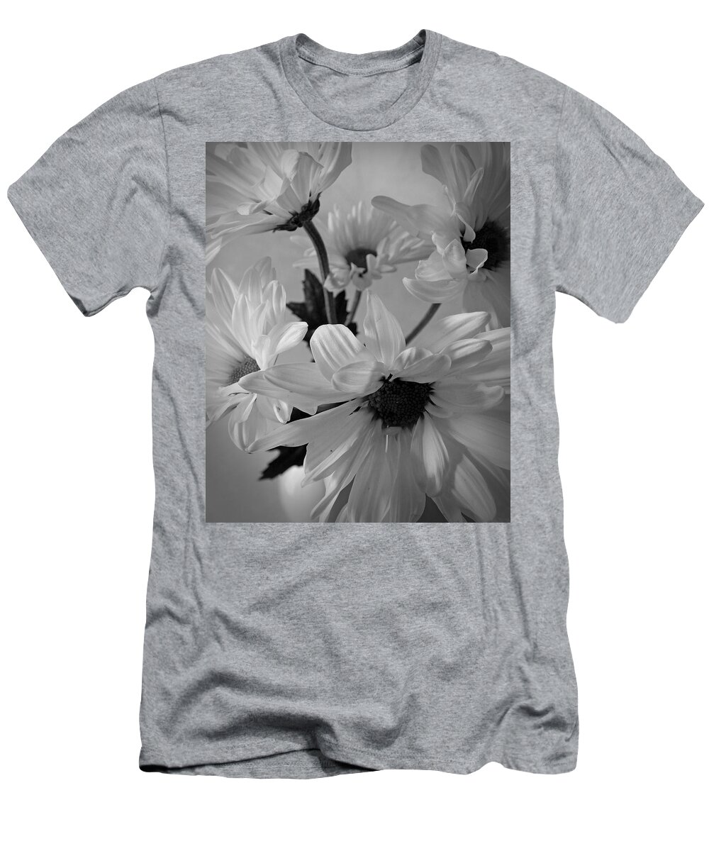 Flowers T-Shirt featuring the photograph Daisies I Still Life Flower Art Poster by Lily Malor