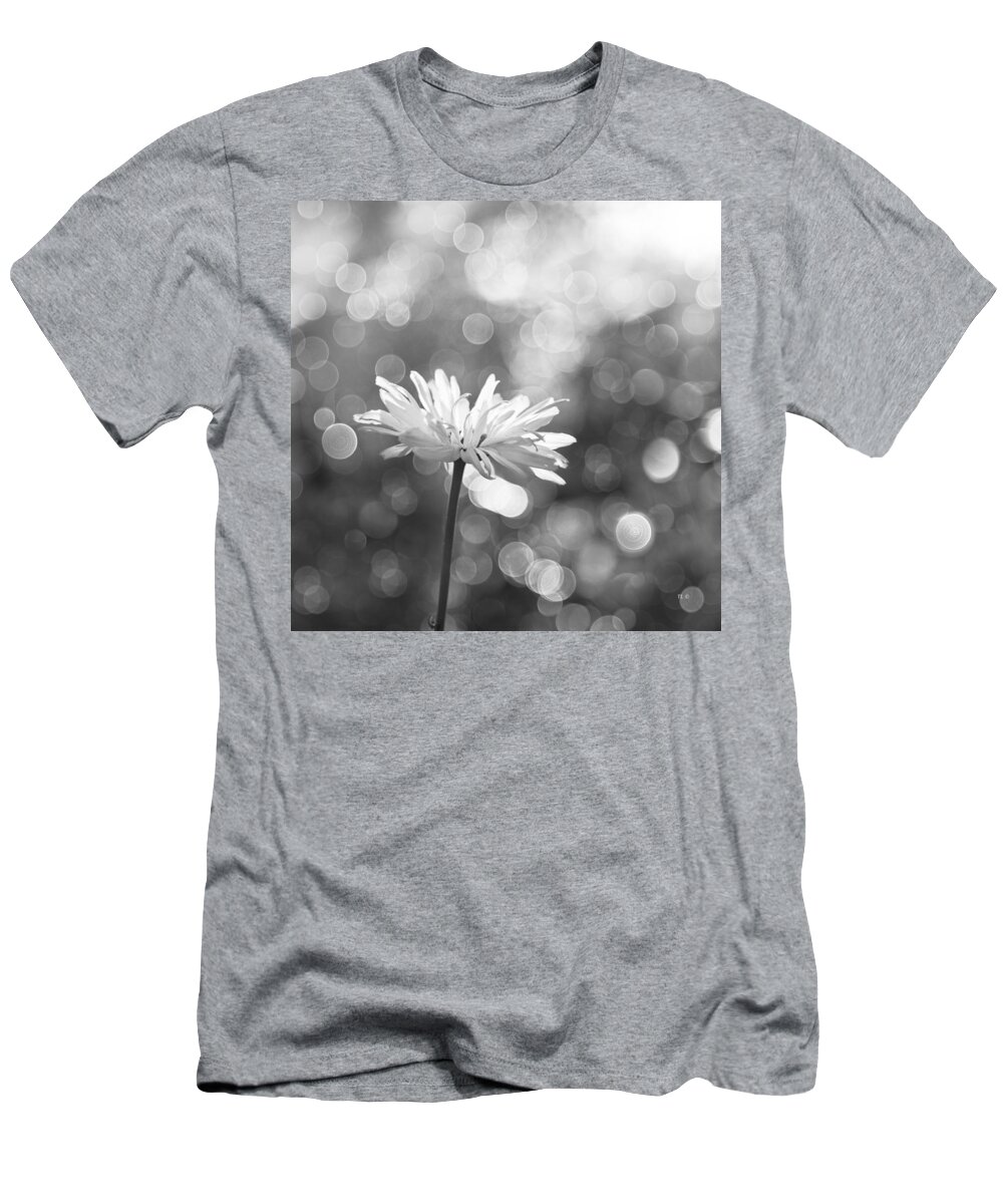 Rain T-Shirt featuring the photograph Daisy Rain by Theresa Tahara