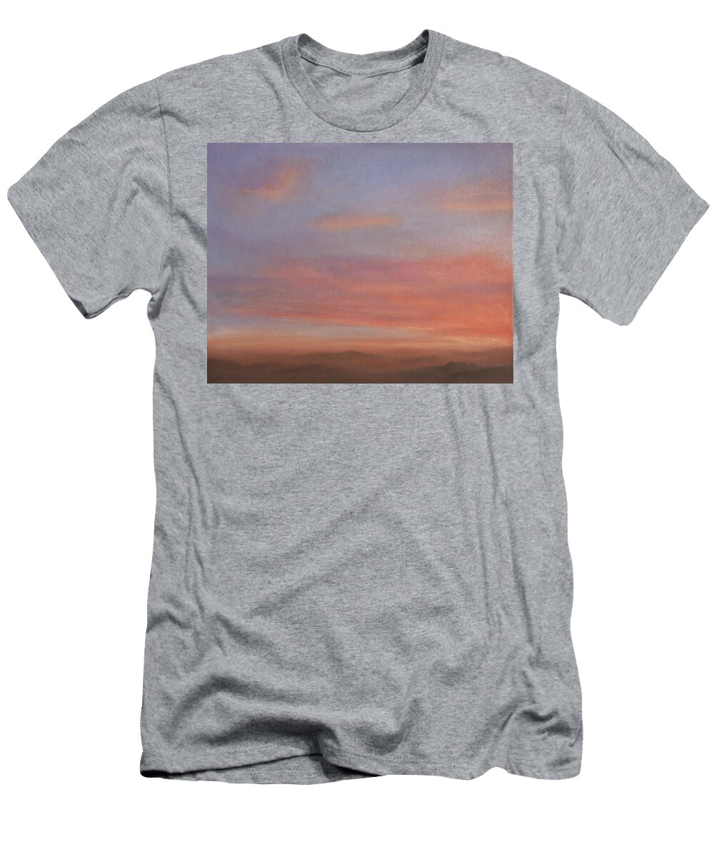 Desert T-Shirt featuring the pastel Desert Sky A by Michael Heikkinen