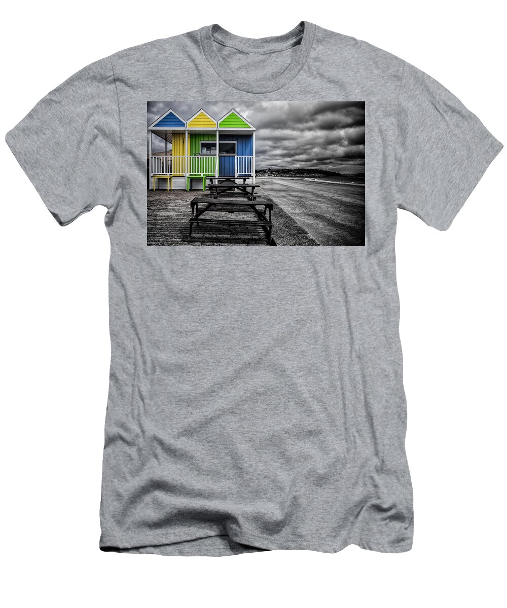 Jersey T-Shirt featuring the photograph Deserted Cafe by Nigel R Bell
