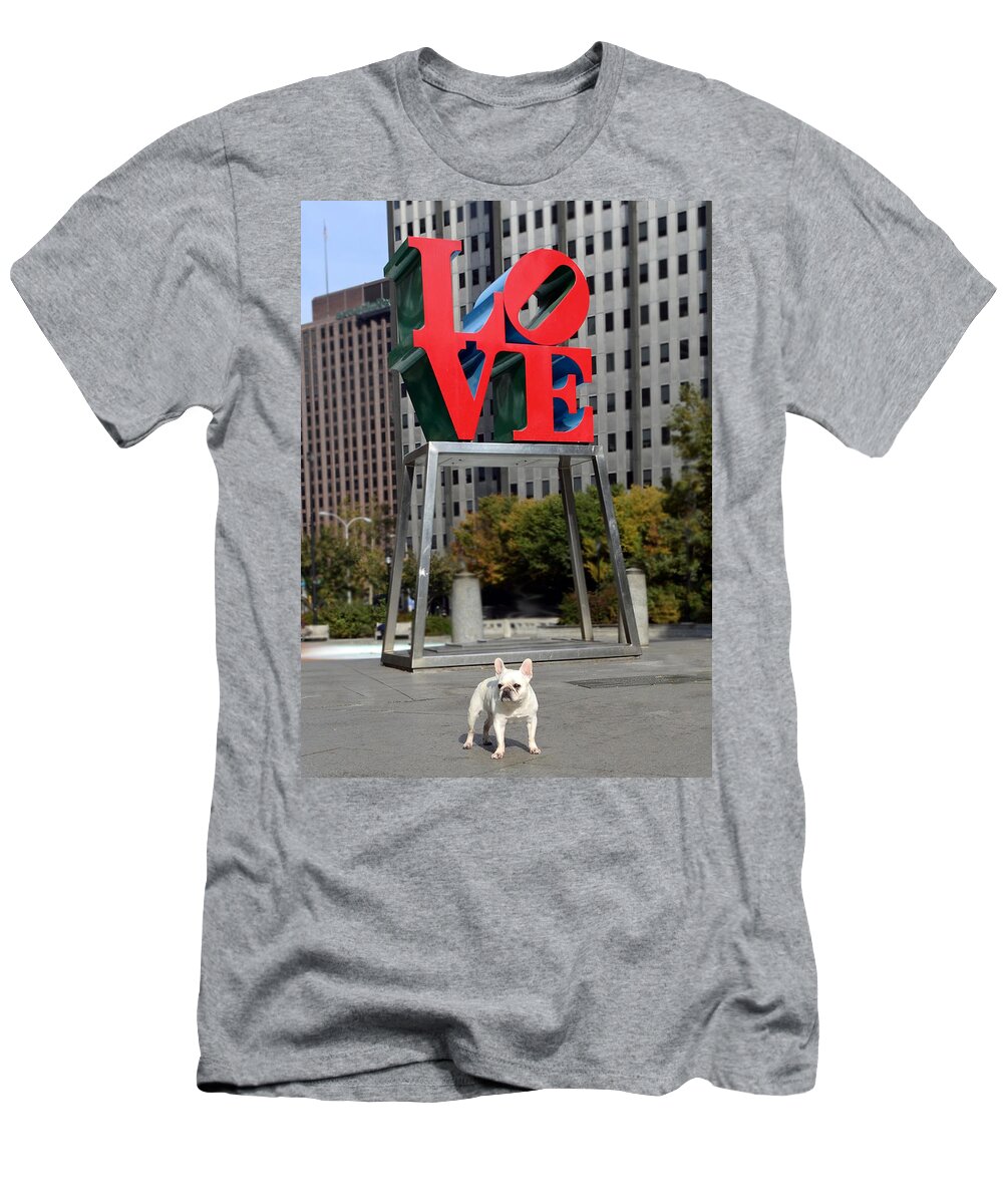 Landscape T-Shirt featuring the photograph Dog Love by Lisa Phillips