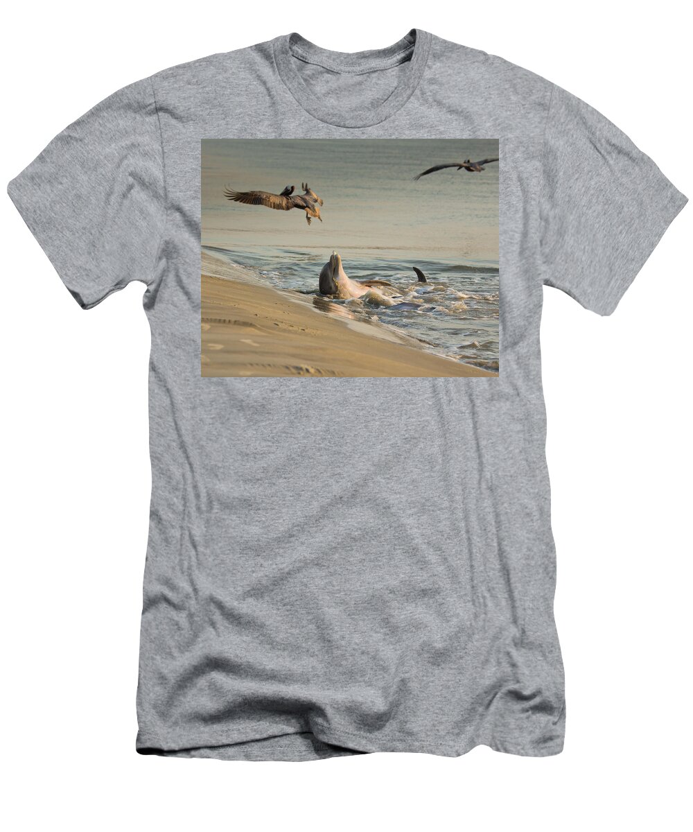 Dolphin T-Shirt featuring the photograph Dolphin Joy by Patricia Schaefer