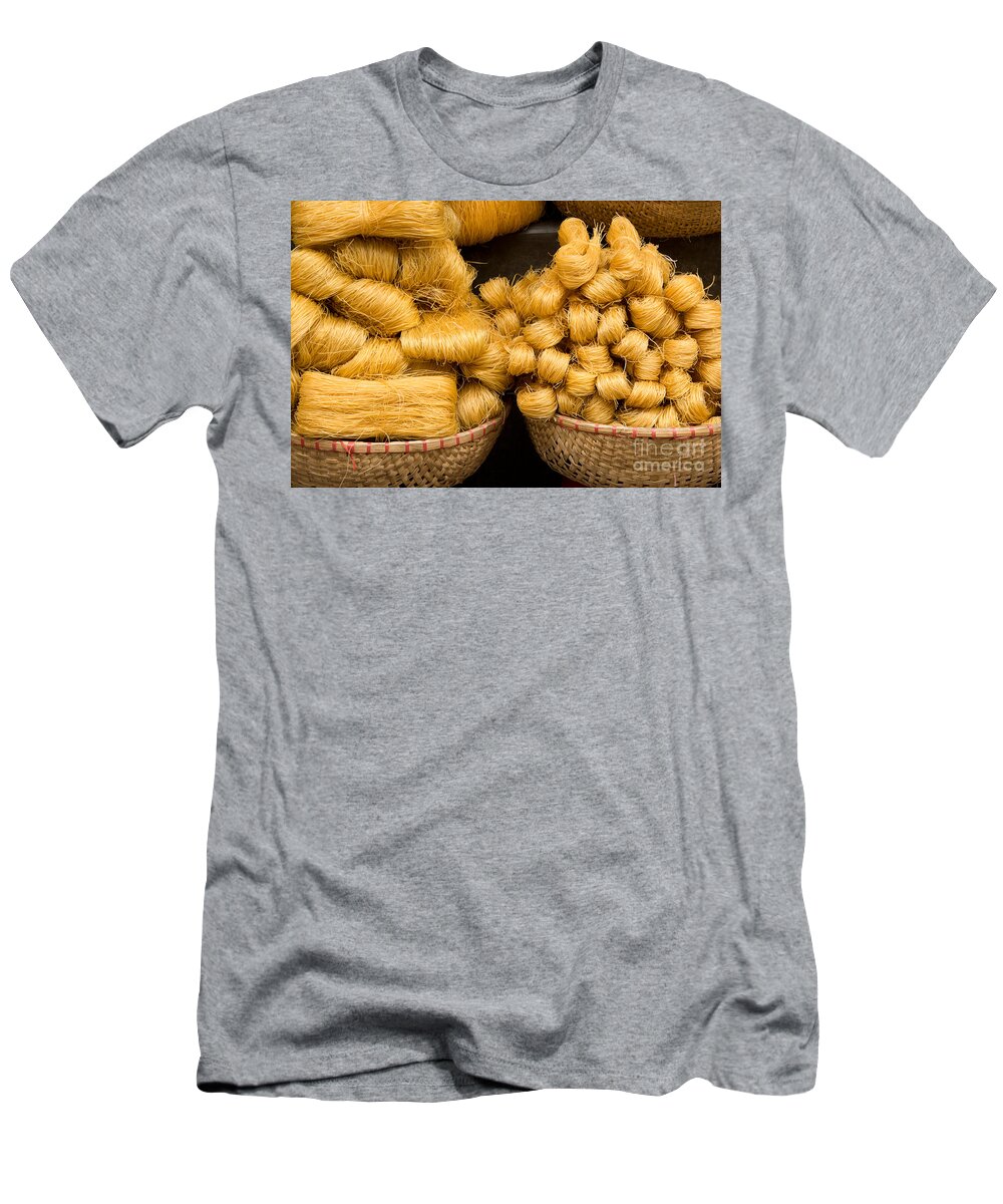 Vietnamese T-Shirt featuring the photograph Dried Rice Noodles 02 by Rick Piper Photography