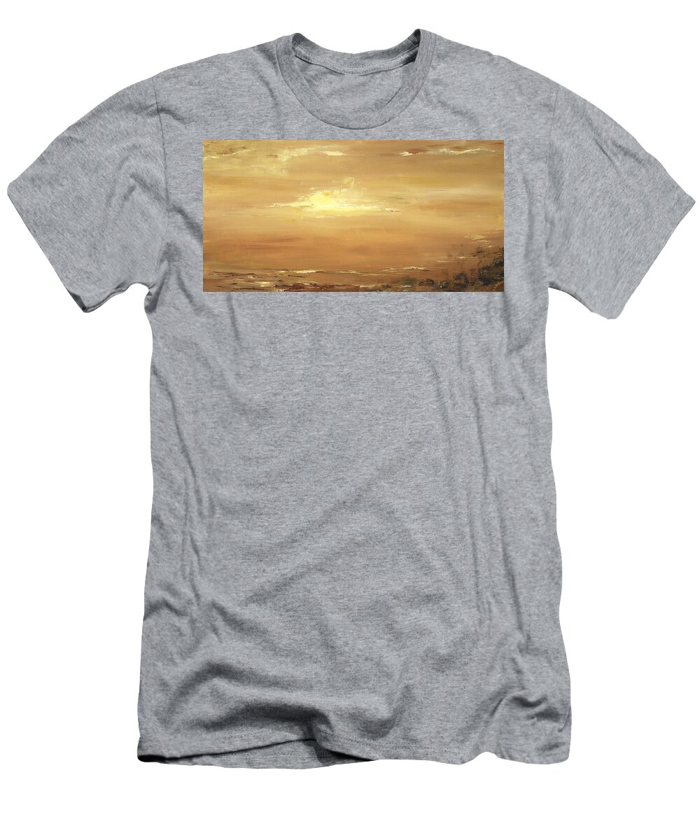 Costal T-Shirt featuring the painting Dusk by Tamara Nelson