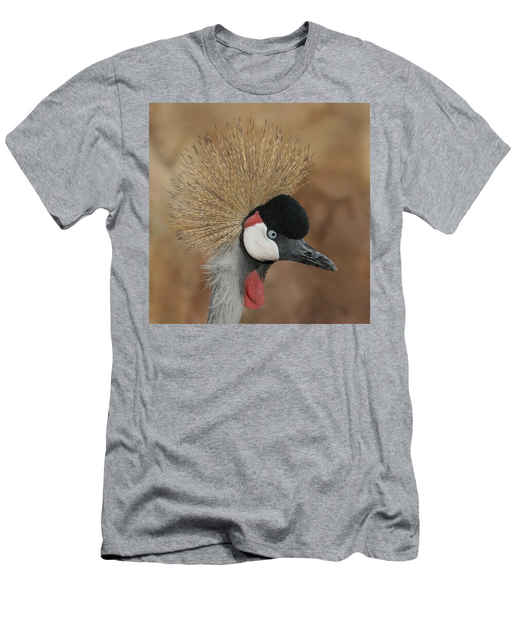 African Crowned Cranes T-Shirt featuring the photograph East African Crowned Crane by Ernest Echols