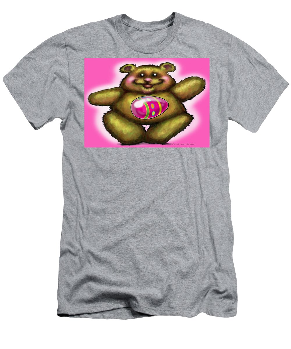 Easter T-Shirt featuring the digital art Easter Bear by Kevin Middleton