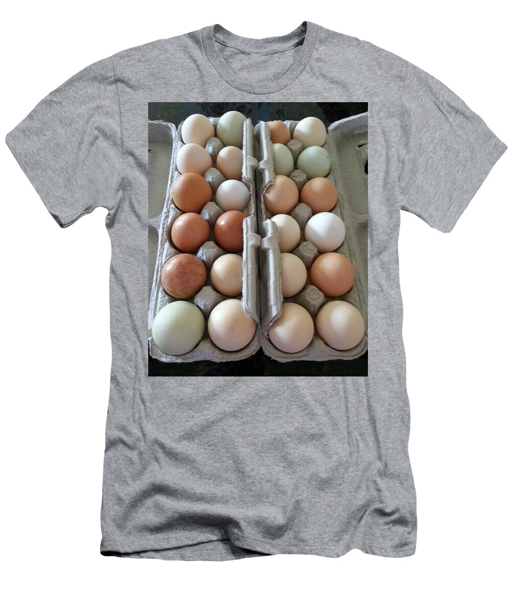 Eggs T-Shirt featuring the photograph Easter Eggs Au Naturel by Caryl J Bohn