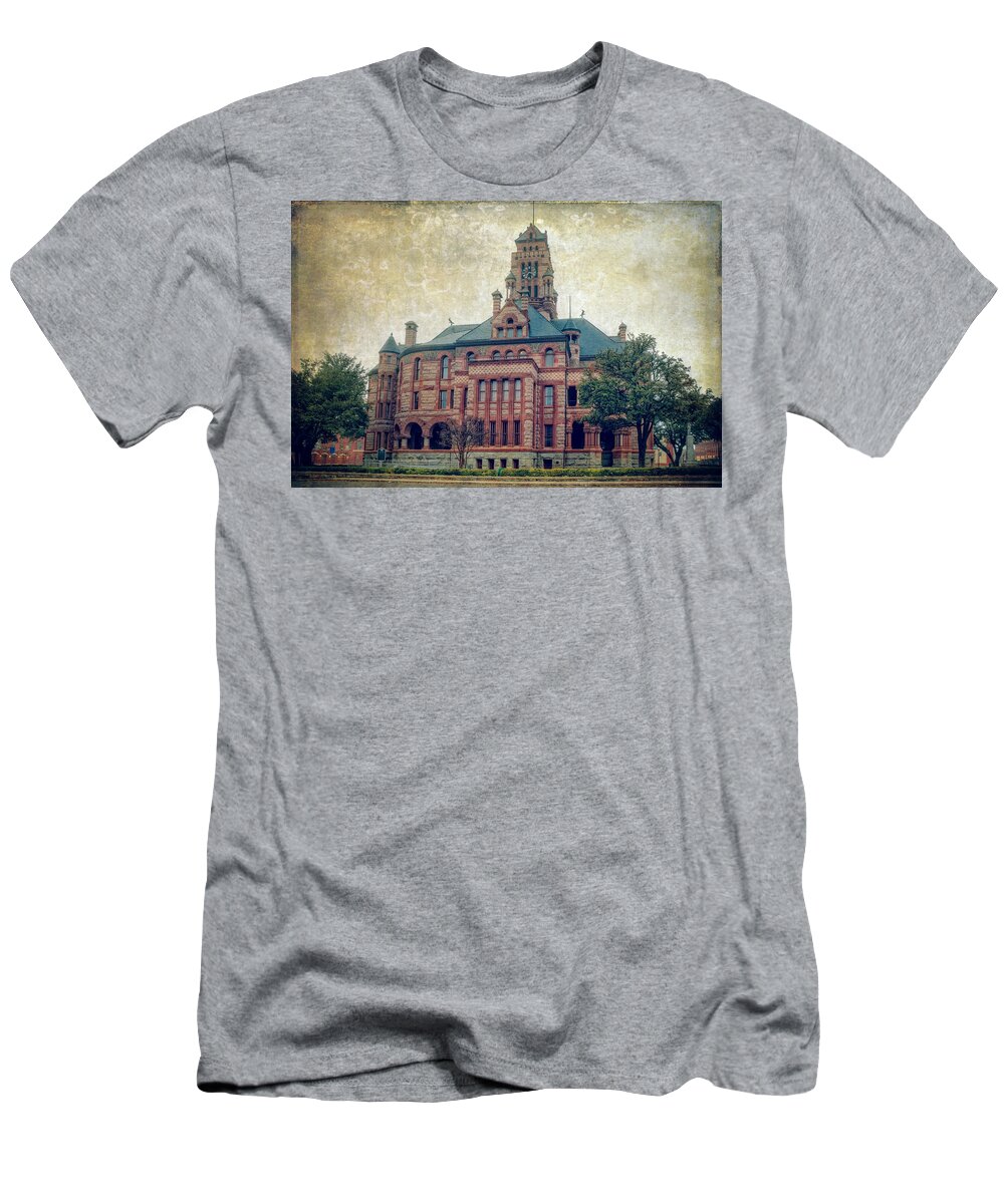 Courthouse T-Shirt featuring the photograph Ellis County Courthouse by Joan Carroll