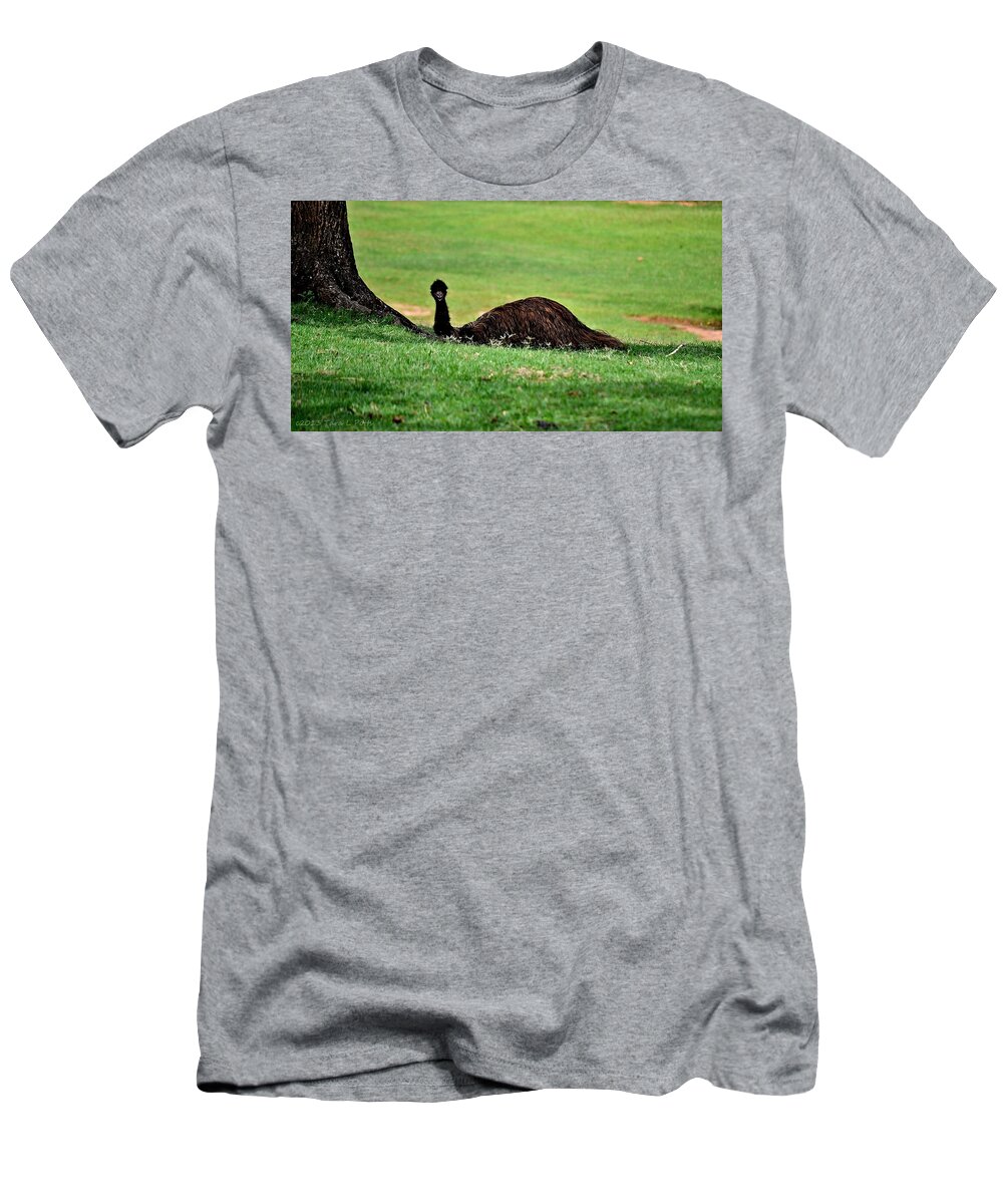 Emu T-Shirt featuring the photograph Emu at Rest by Tara Potts