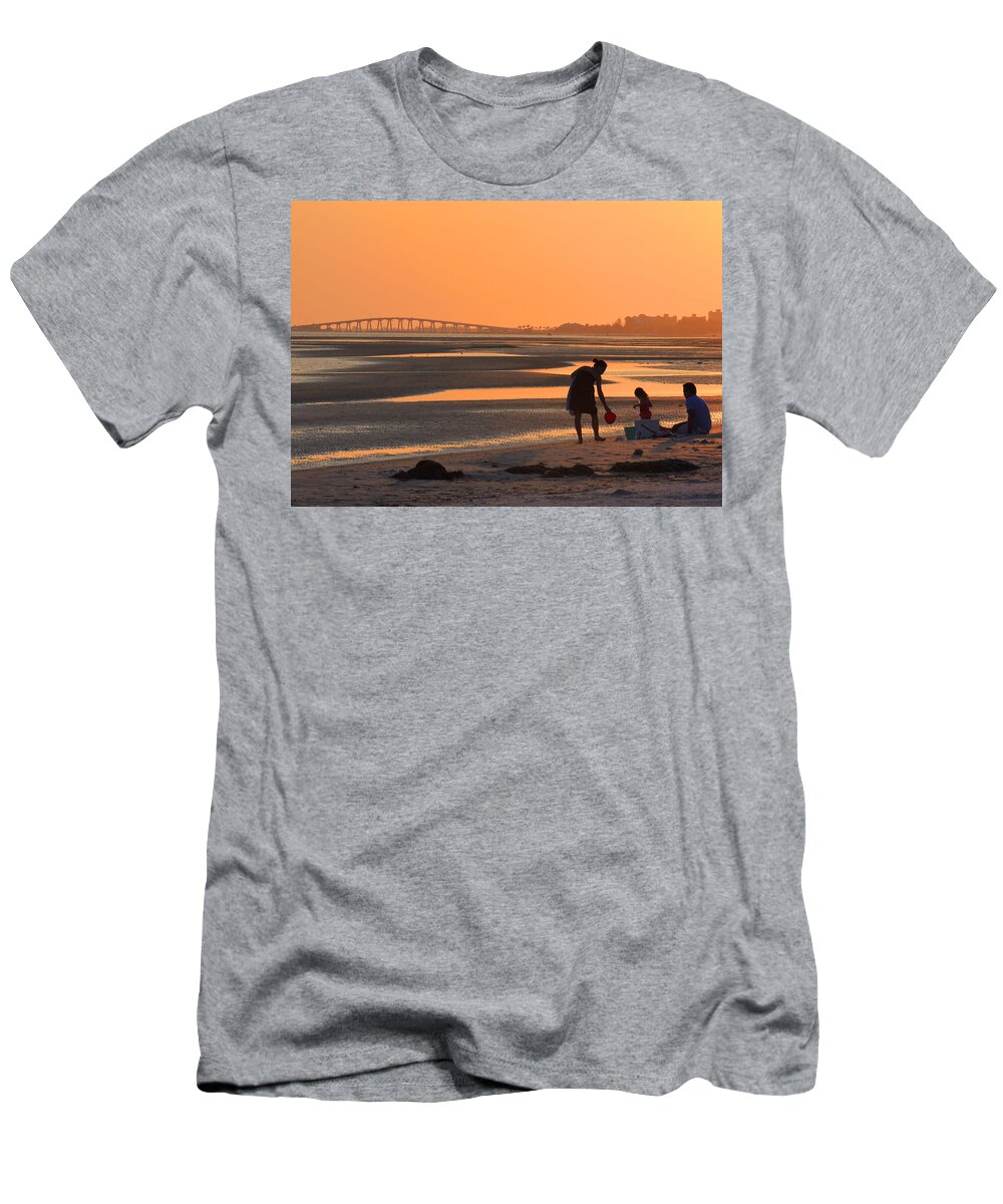 Sunset T-Shirt featuring the photograph End of the Day by Rosalie Scanlon