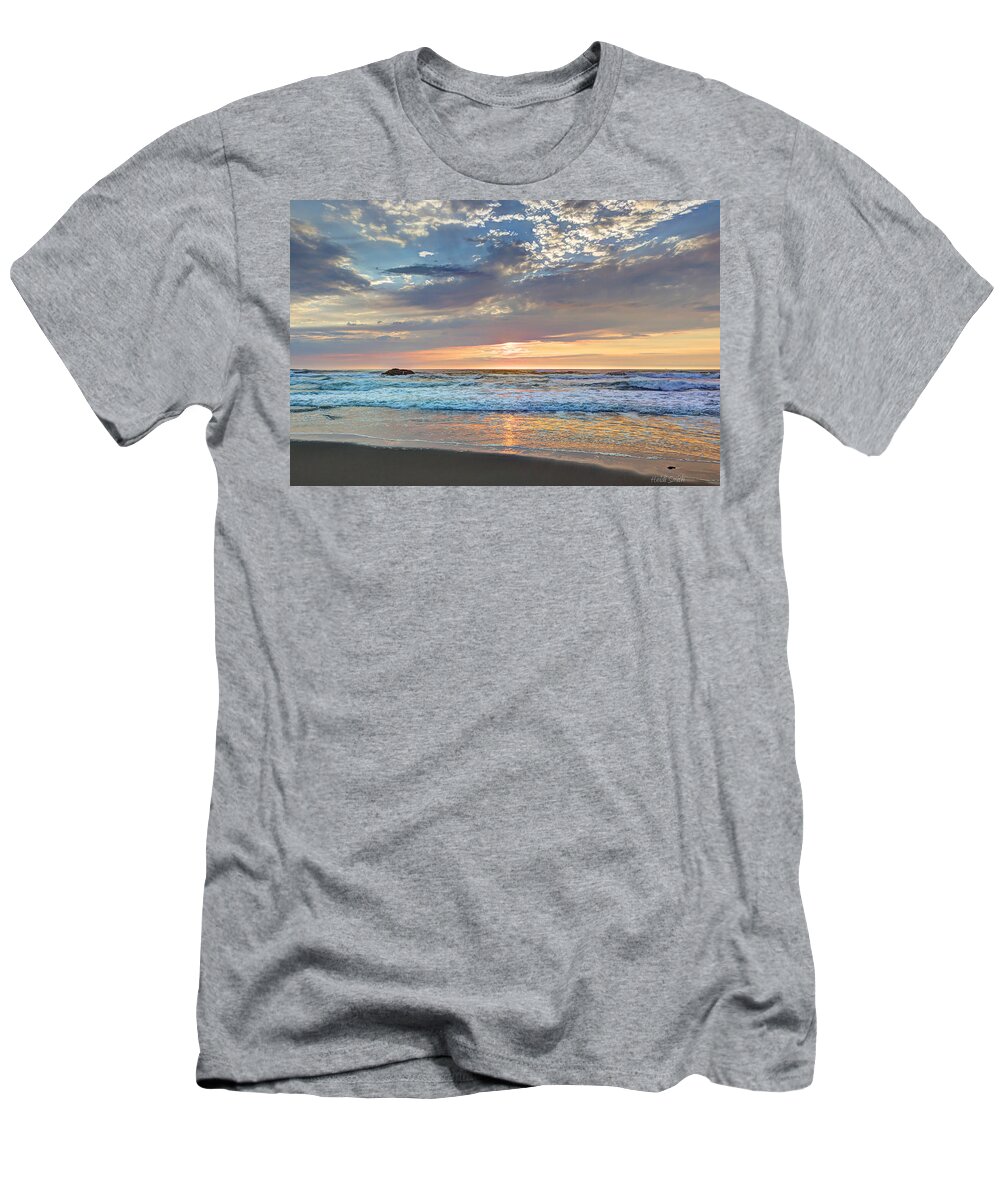 Beach T-Shirt featuring the photograph End To A Beautiful Day by Heidi Smith