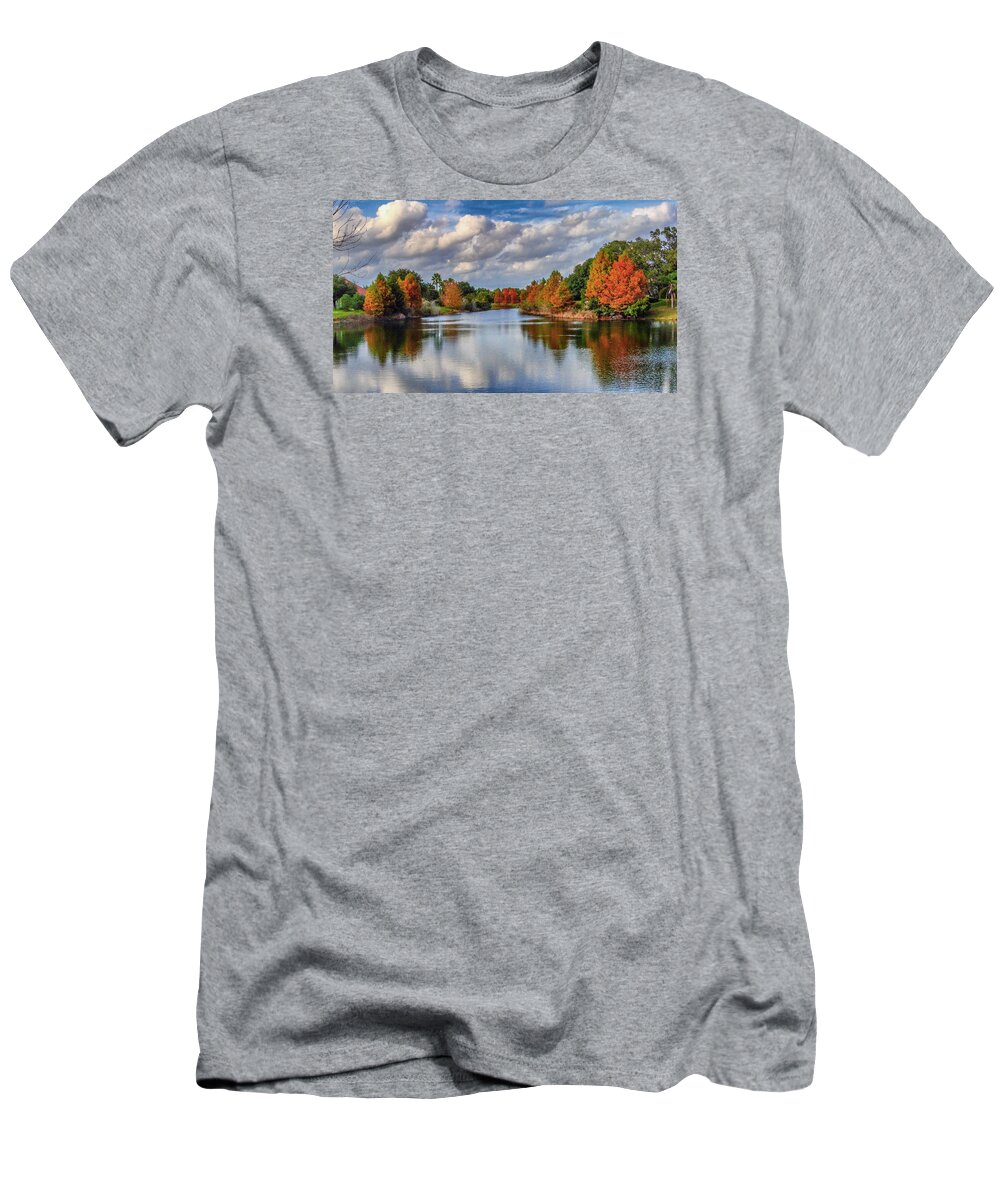 Landscape T-Shirt featuring the photograph Fall in Florida by Dennis Dugan
