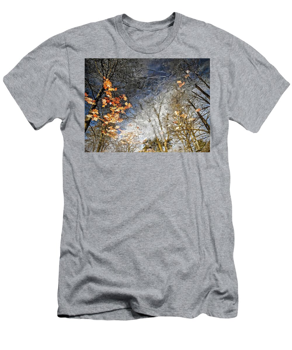 Landscapes T-Shirt featuring the photograph Fall Reflections by Joan Reese