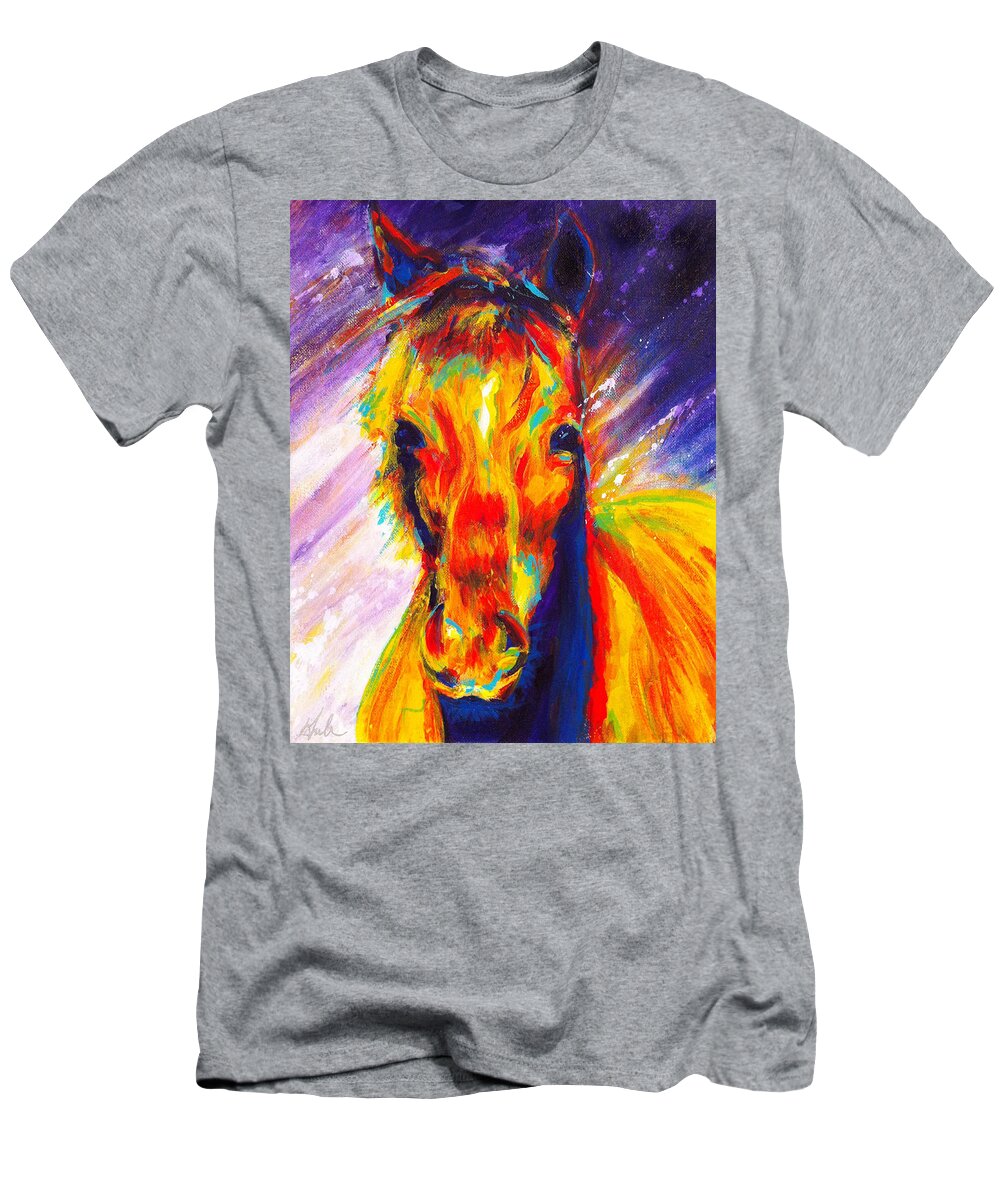 Pony T-Shirt featuring the painting Fanta by Steve Gamba