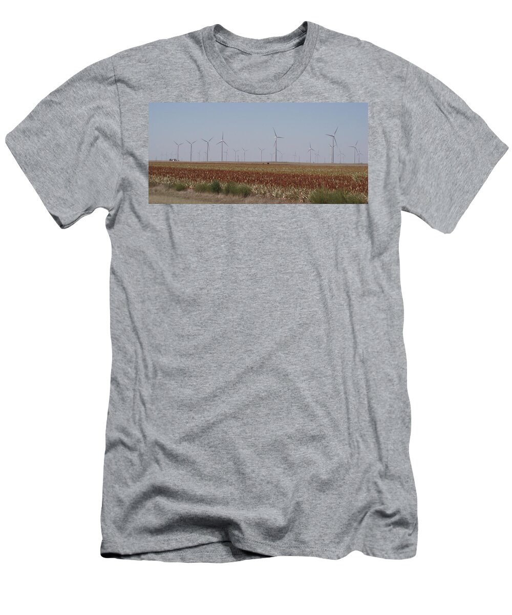 Landscape T-Shirt featuring the photograph Field of Wind by Fortunate Findings Shirley Dickerson