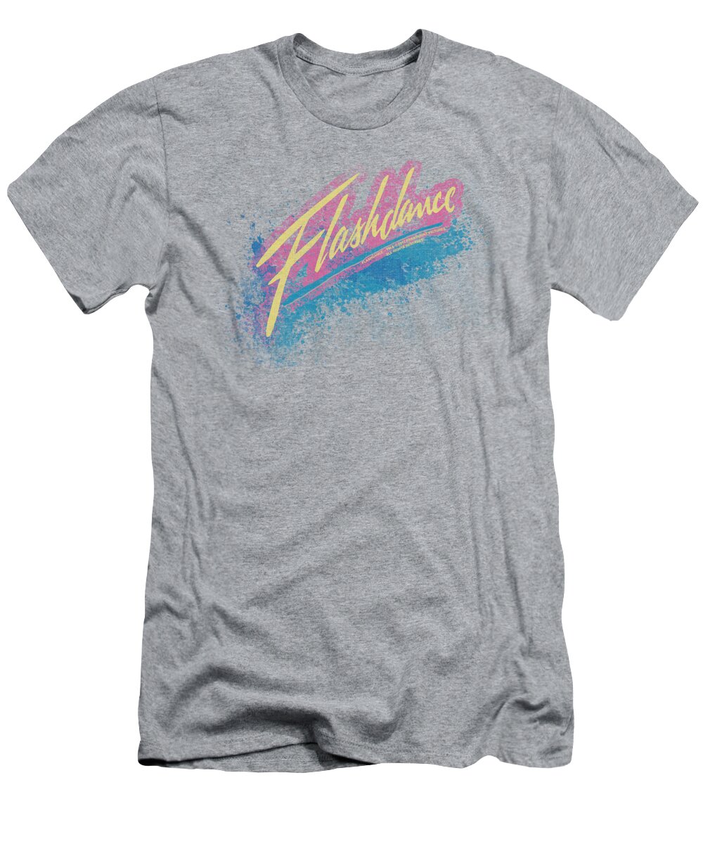 Flashdance T-Shirt featuring the digital art Flashdance - Spray Logo by Brand A
