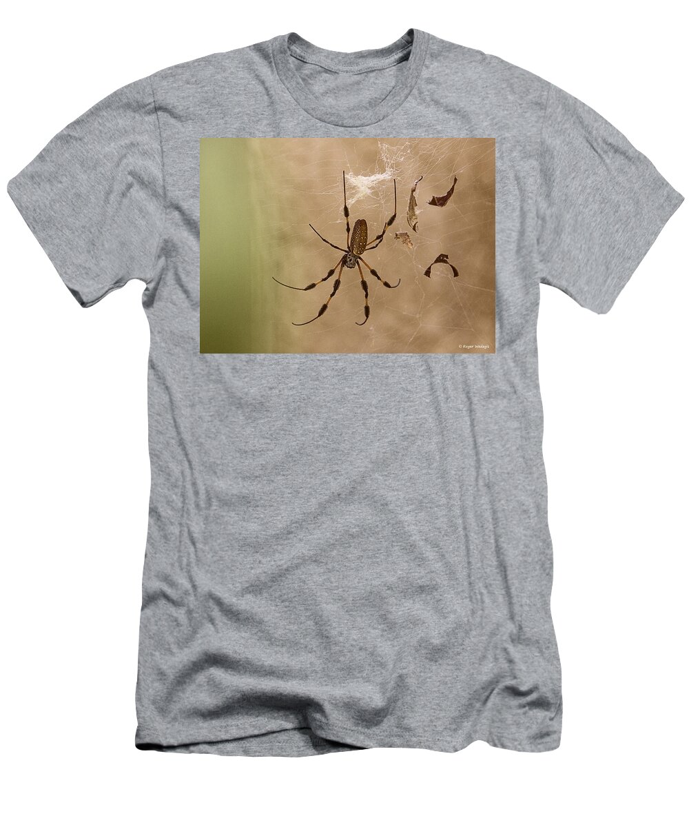 Florida T-Shirt featuring the photograph Florida Banana Spider by Roger Wedegis