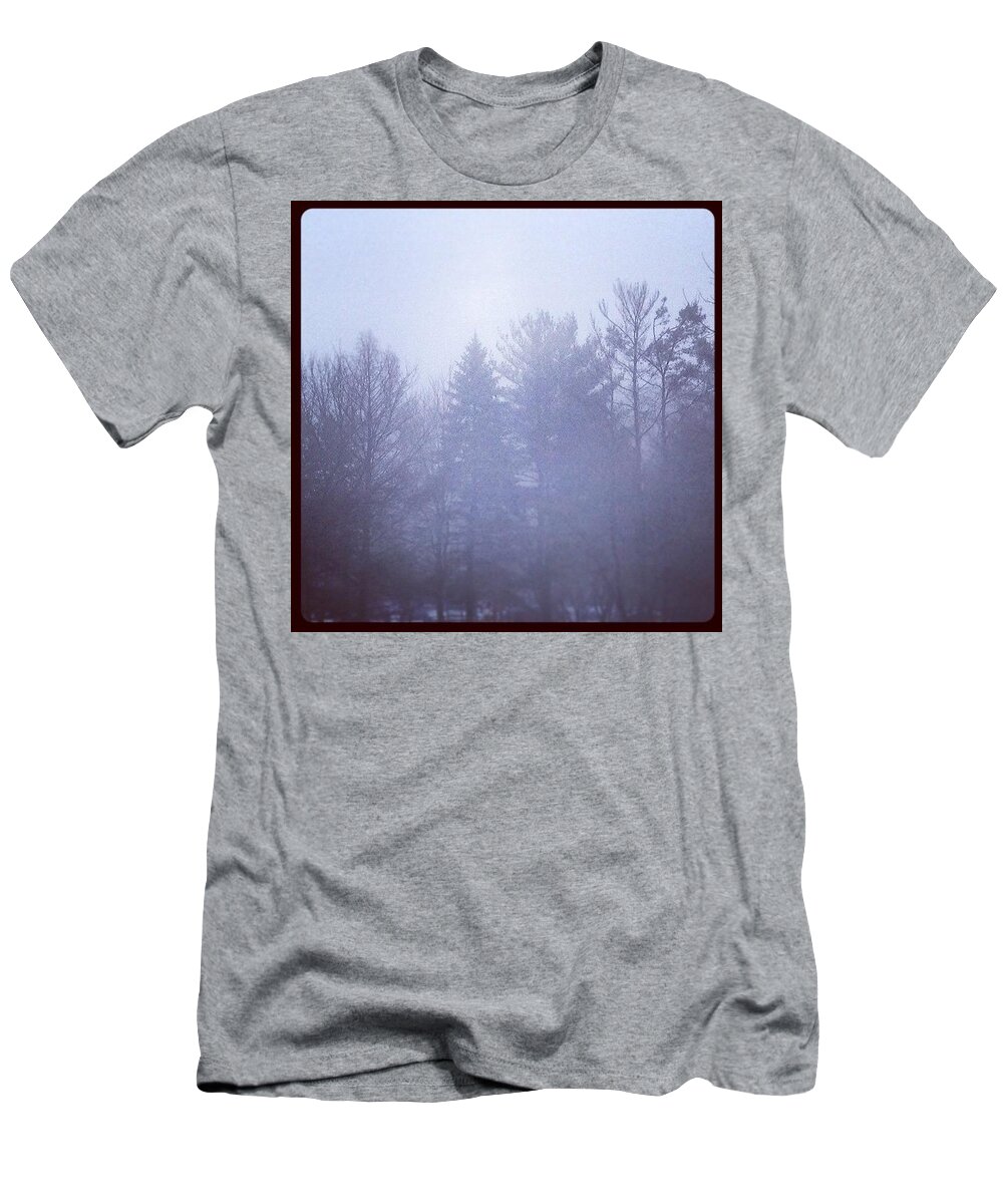 Winter T-Shirt featuring the photograph Fog by Frank J Casella