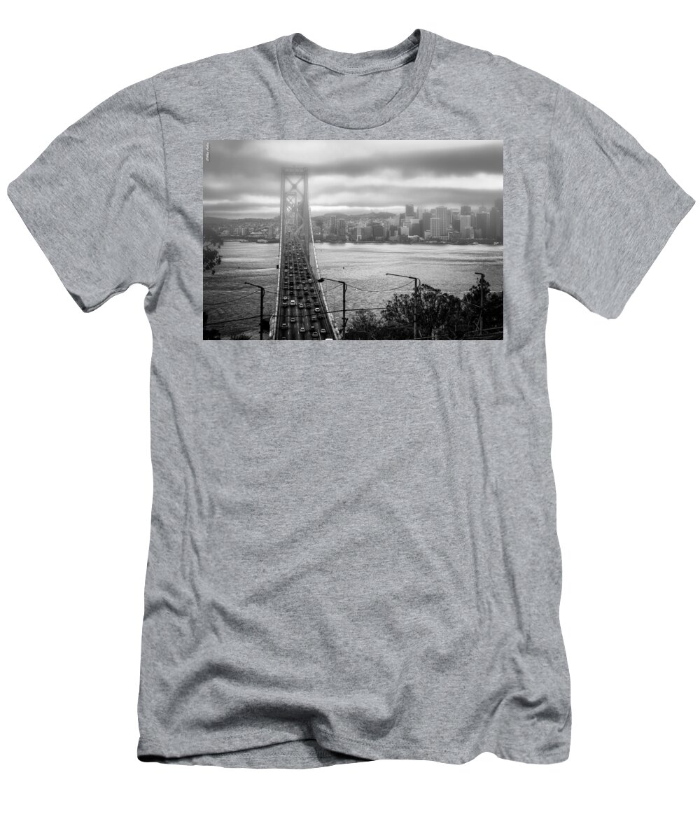 Bay T-Shirt featuring the photograph Foggy City of San Francisco by Alexander Fedin