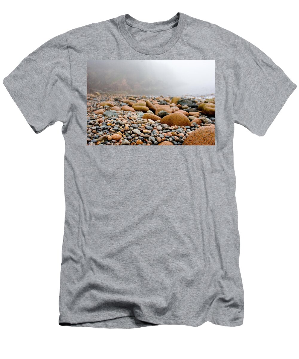 Landscape T-Shirt featuring the photograph Foggy Frosting on the Rocks by Brent L Ander