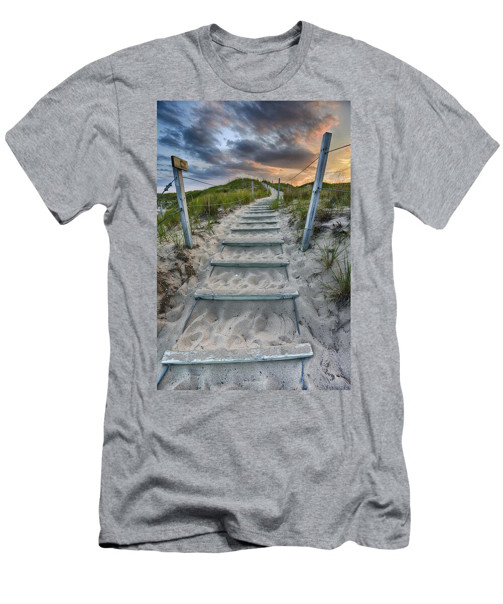 Cloud T-Shirt featuring the photograph Follow the Path by Sebastian Musial