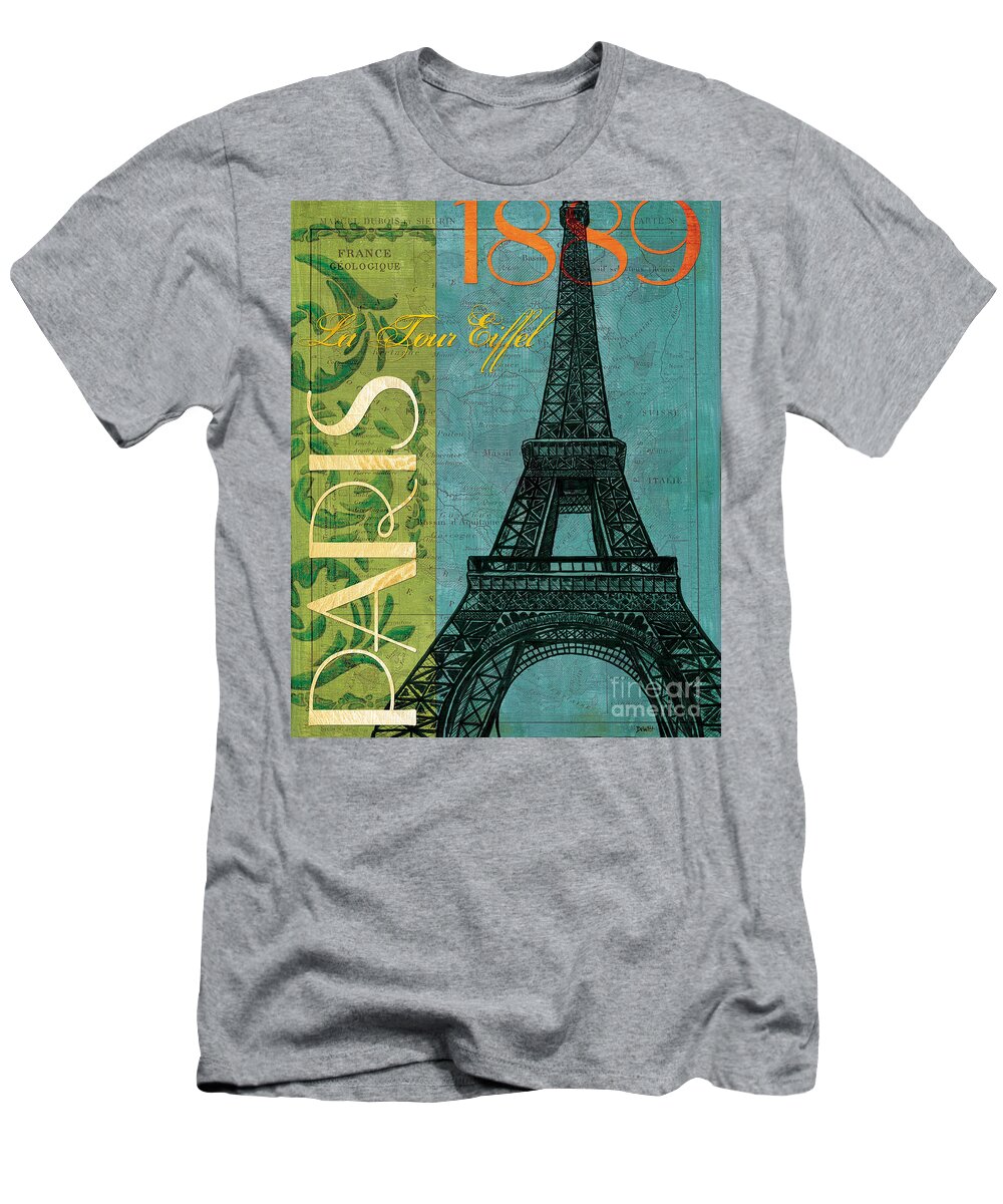 France T-Shirt featuring the painting Francaise 1 by Debbie DeWitt