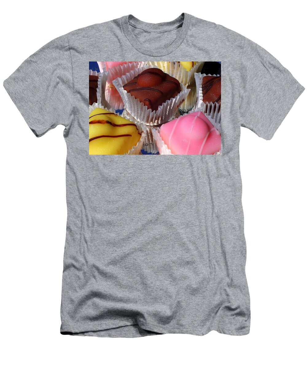 Cake T-Shirt featuring the photograph French Fancies by Guy Pettingell