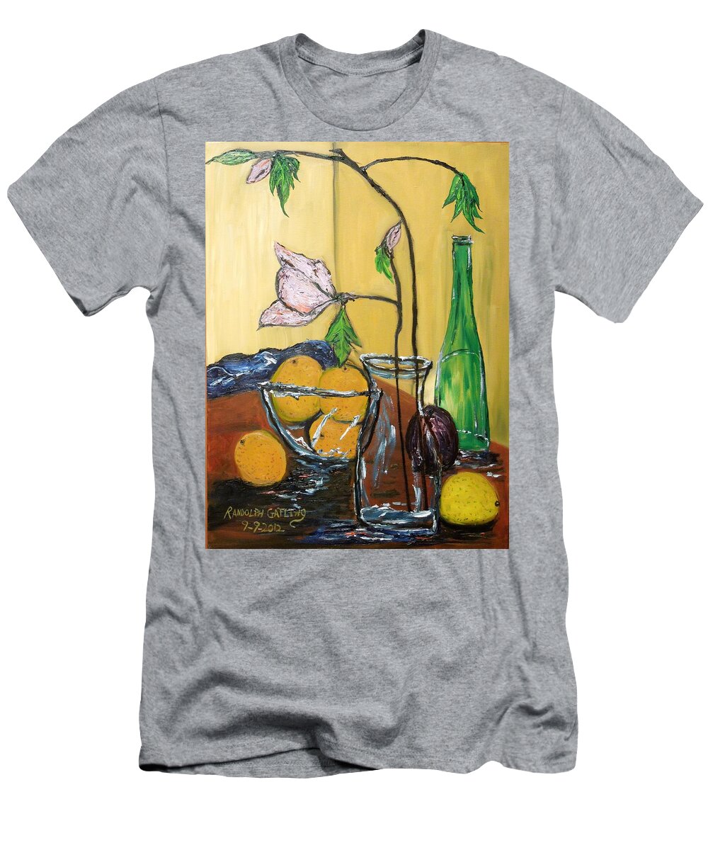 Finish T-Shirt featuring the painting Freshly Done by Randolph Gatling