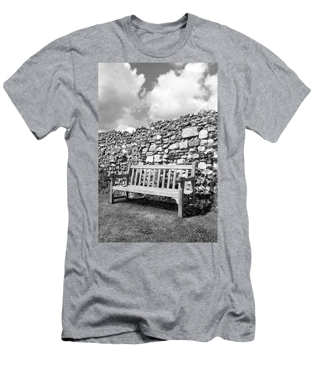 Garden T-Shirt featuring the photograph Garden Bench by Chevy Fleet