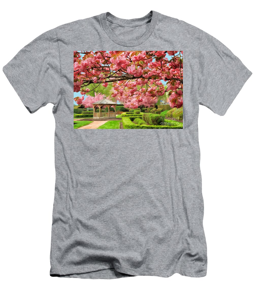 Gazebo T-Shirt featuring the photograph Garden Gazebo by Geoff Crego