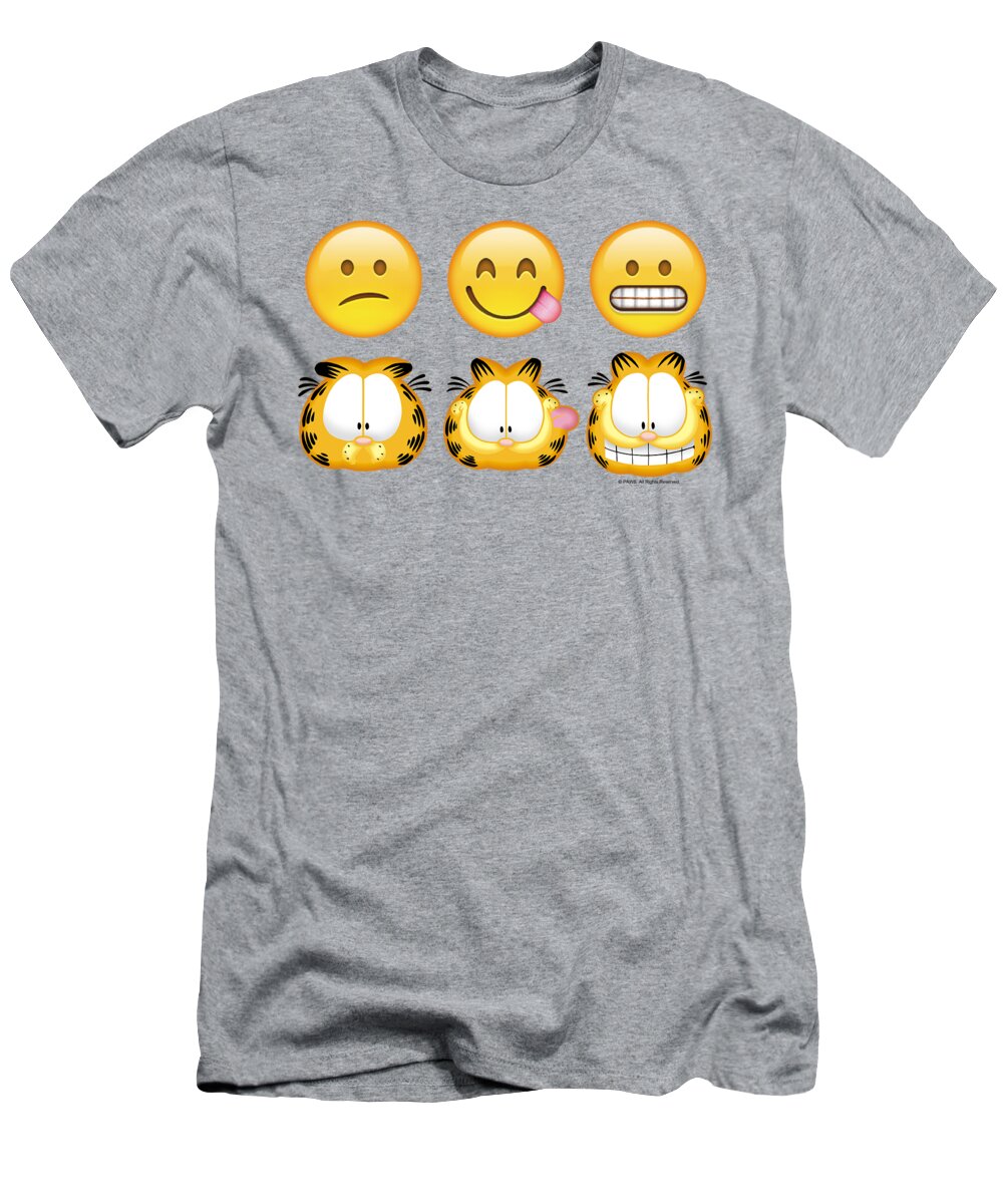  T-Shirt featuring the digital art Garfield - Emojis by Brand A