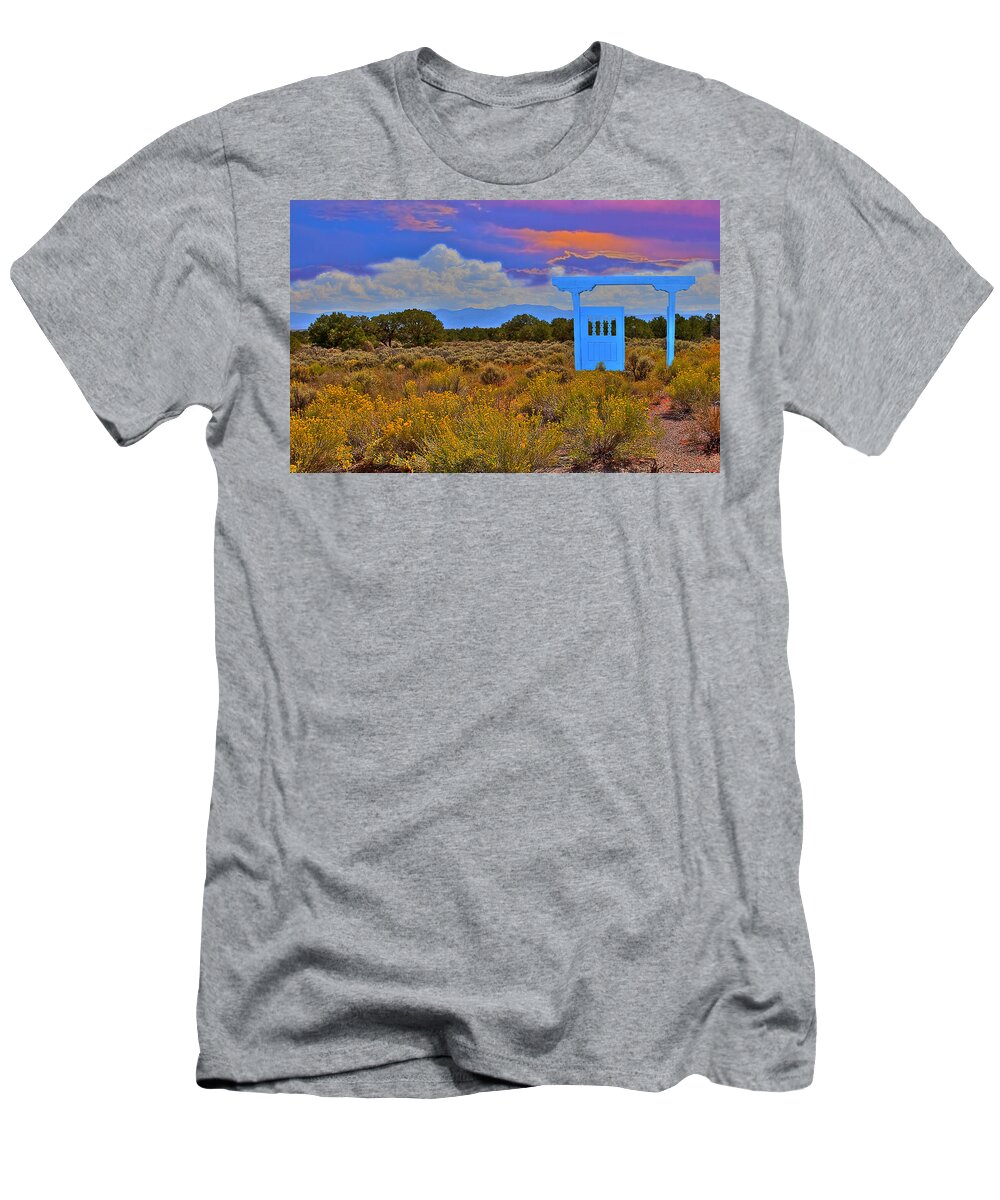 New Mexico T-Shirt featuring the photograph Gateway to the West by Greg Wells