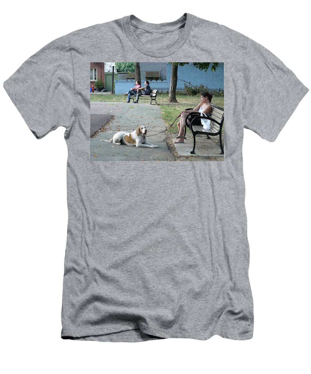 City T-Shirt featuring the photograph Goldstar Park by Mary Ann Leitch