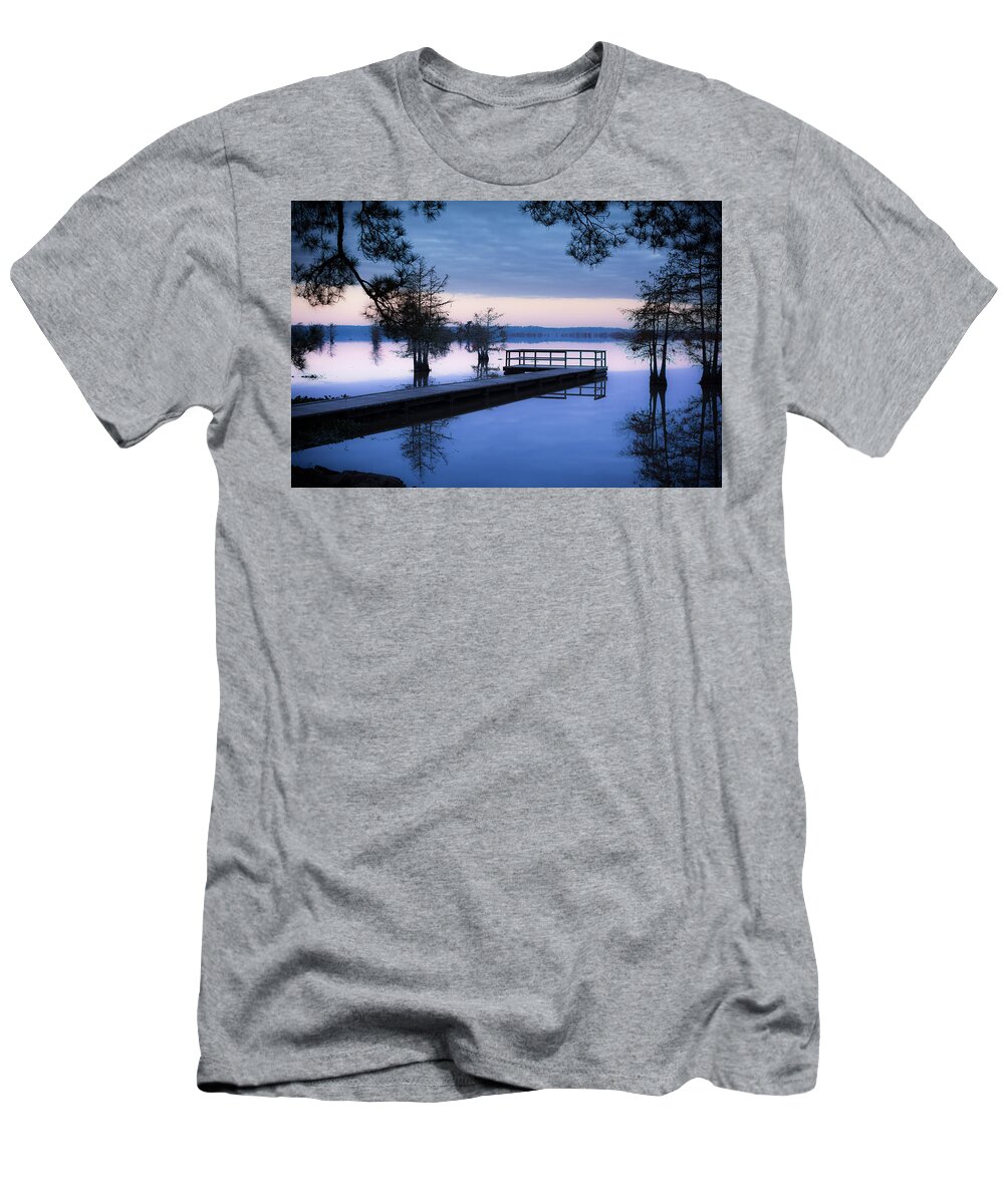 Steinhagen Reservoir T-Shirt featuring the photograph Good Morning for FIshing by David Morefield