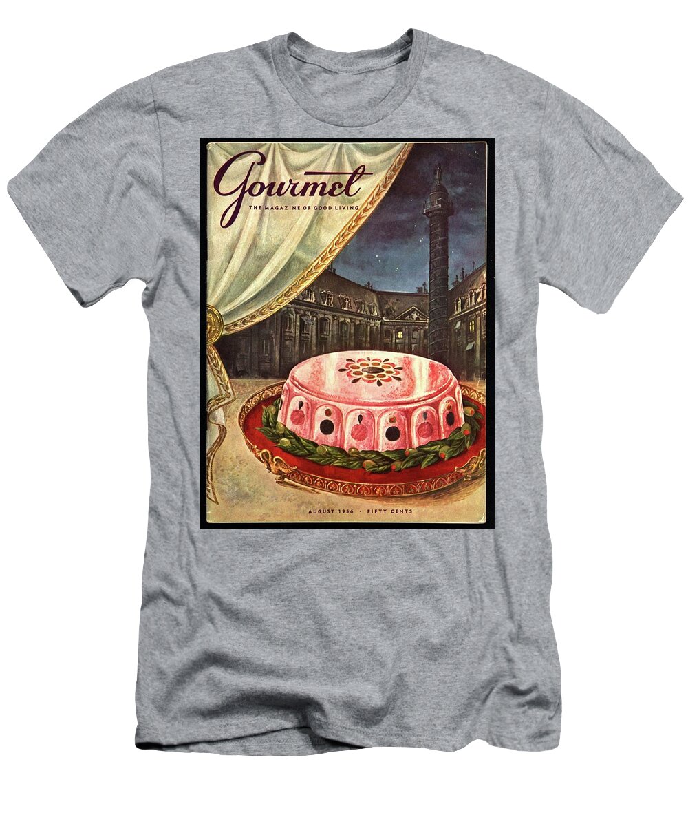 Illustration T-Shirt featuring the photograph Gourmet Cover Featuring Ham Mousse by Hilary Knight