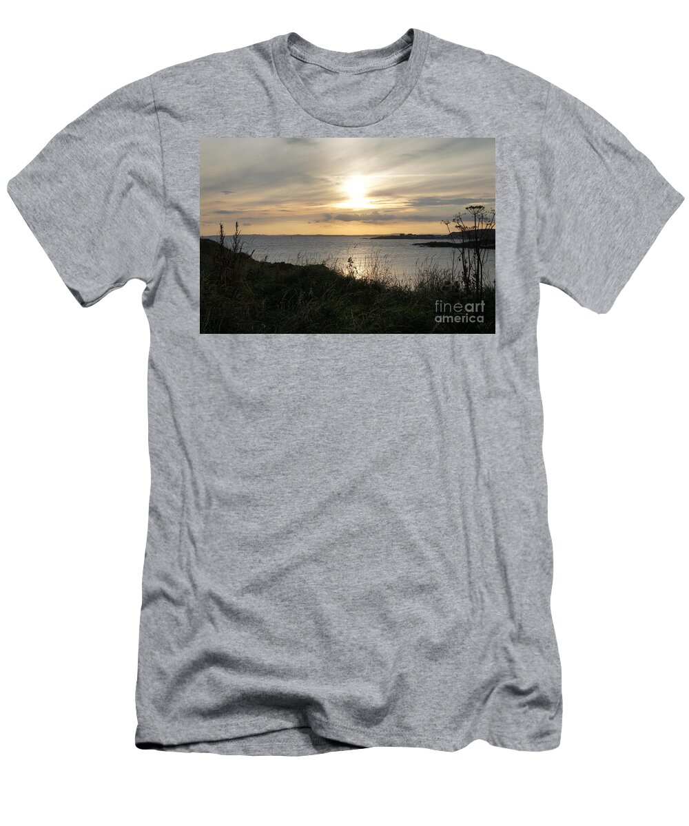 Sunset In Eli T-Shirt featuring the photograph Grass in the setting sun by Elena Perelman