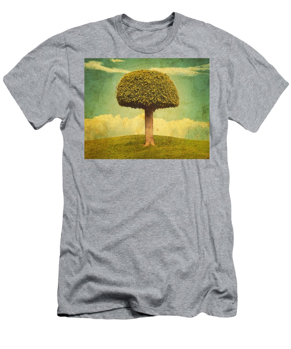 Brett T-Shirt featuring the digital art Green Growing Lullaby by Brett Pfister