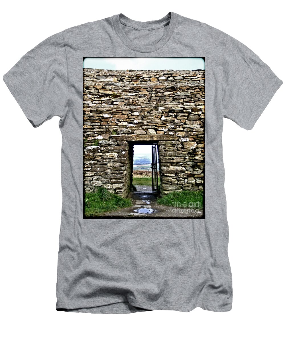 Grianan Of Aileach T-Shirt featuring the photograph Grianan Of Aileach - Door To The World by Nina Ficur Feenan