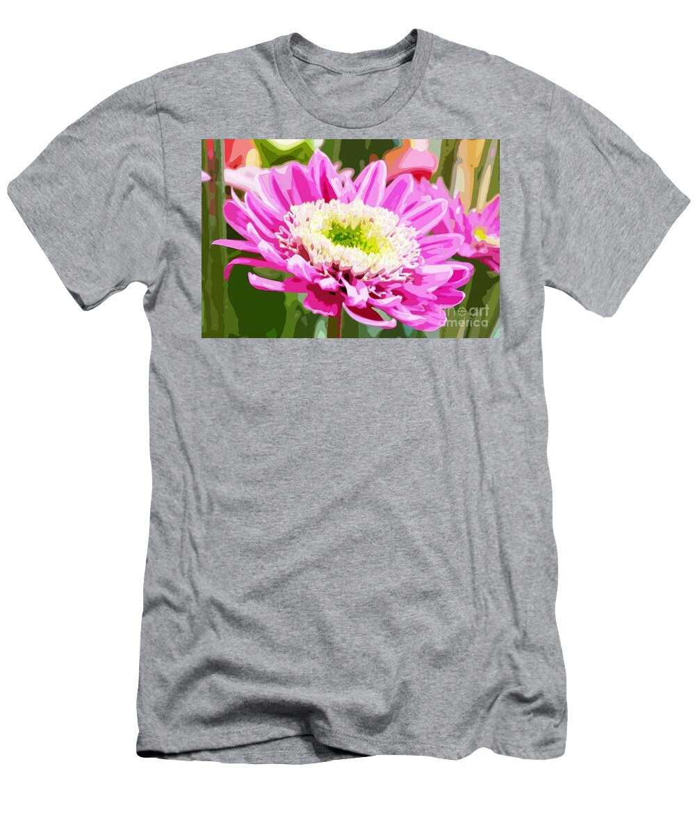 Gerbera Daisy T-Shirt featuring the photograph Groovy Gerbera by Carol Groenen